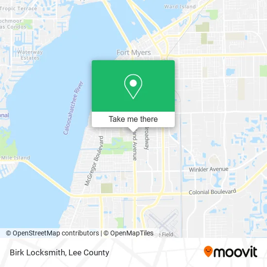 Birk Locksmith map