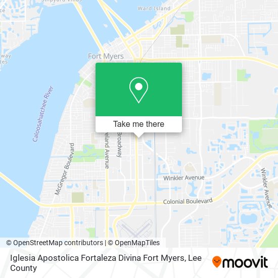 Iglesia Apostolica Fortaleza Divina Fort Myers map