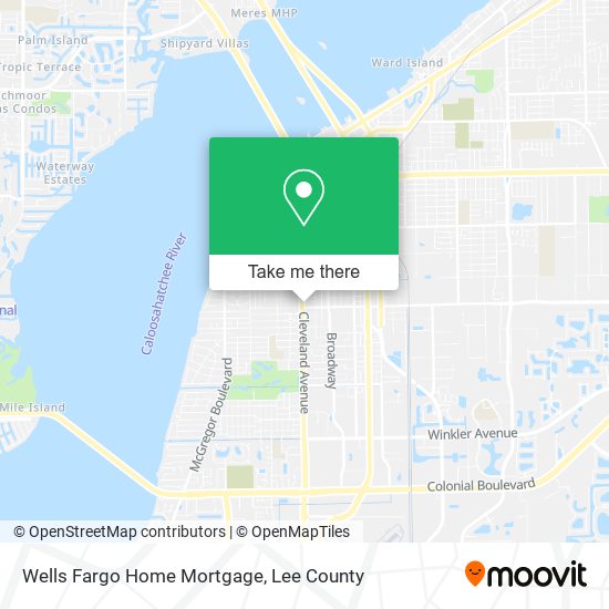 Mapa de Wells Fargo Home Mortgage