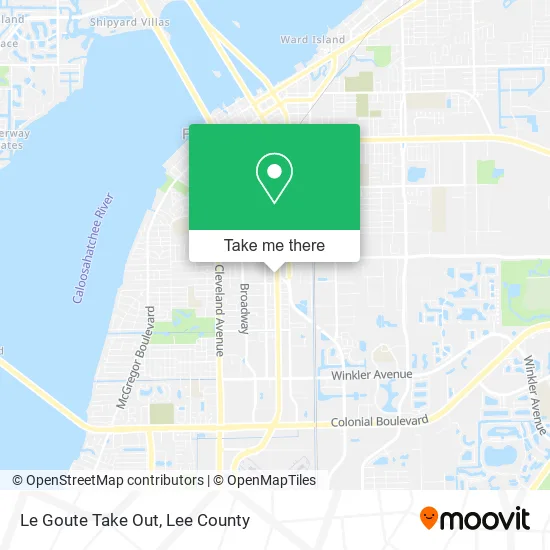 Le Goute Take Out map