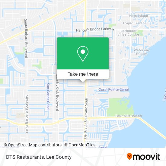 Mapa de DTS Restaurants