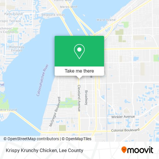 Krispy Krunchy Chicken map