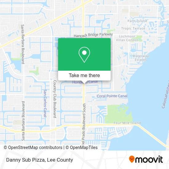 Danny Sub Pizza map