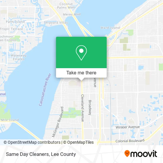 Same Day Cleaners map