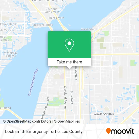 Locksmith Emergency Turtle map