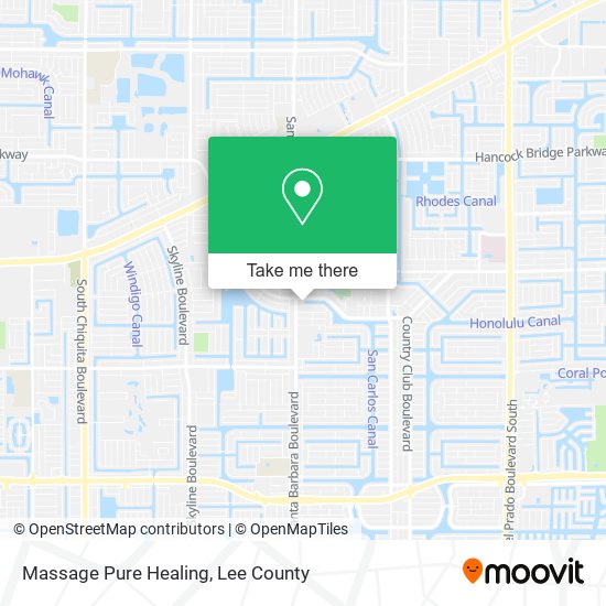 Massage Pure Healing map