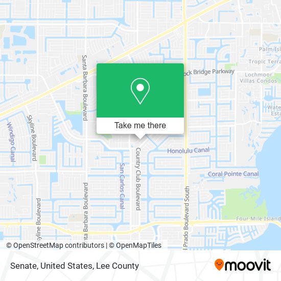 Senate, United States map
