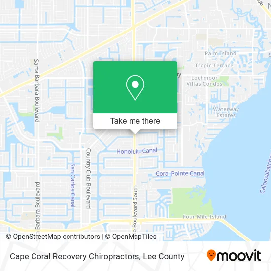 Cape Coral Recovery Chiropractors map