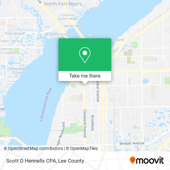 Scott D Hennells CPA map