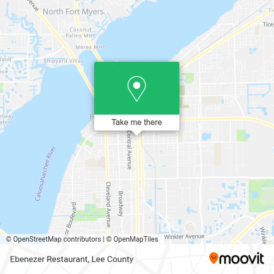 Ebenezer Restaurant map