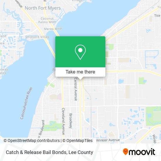 Catch & Release Bail Bonds map