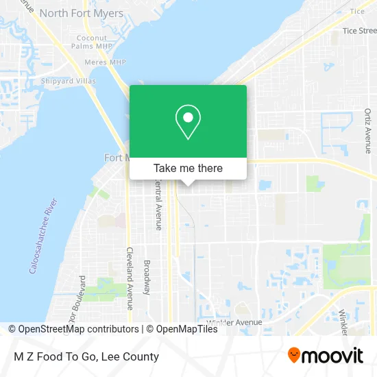 M Z Food To Go map