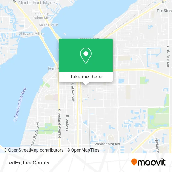 FedEx map