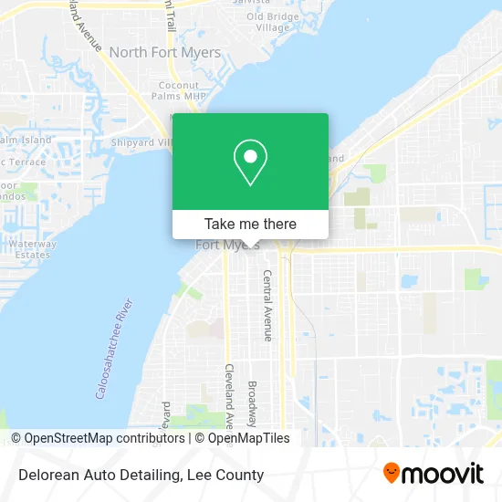 Delorean Auto Detailing map