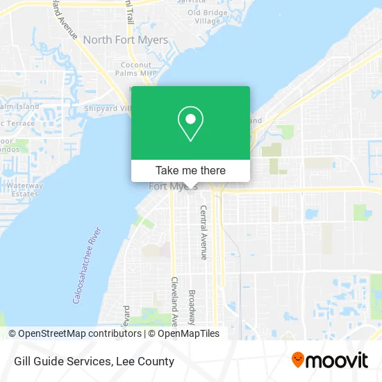 Gill Guide Services map