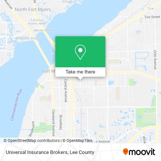 Mapa de Universal Insurance Brokers