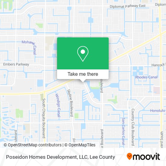 Mapa de Poseidon Homes Development, LLC