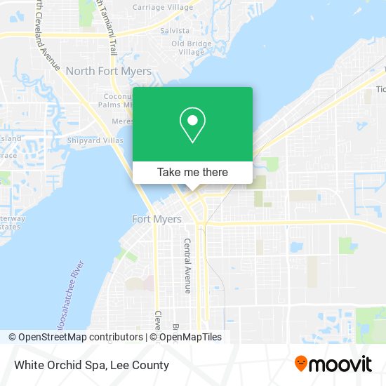 White Orchid Spa map