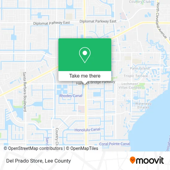 Del Prado Store map