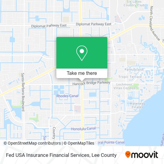 Fed USA Insurance Financial Services map