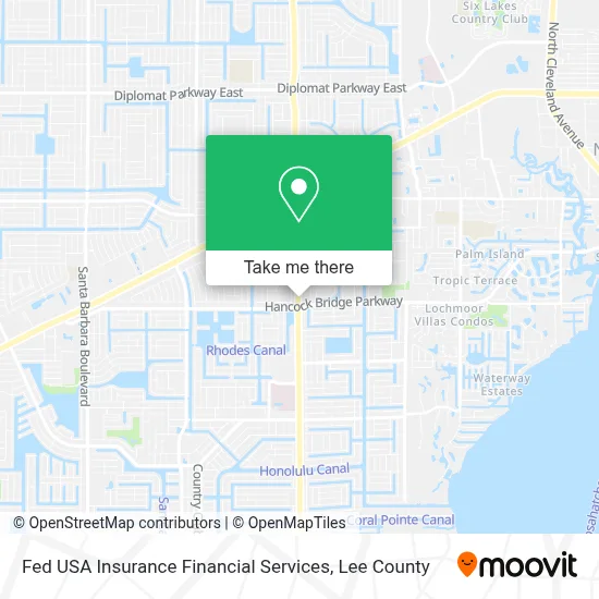 Fed USA Insurance Financial Services map