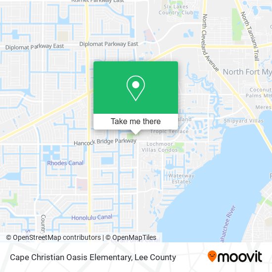 Cape Christian Oasis Elementary map