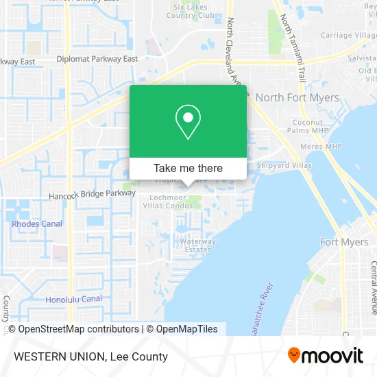 WESTERN UNION map