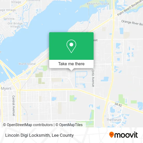 Lincoln Digi Locksmith map