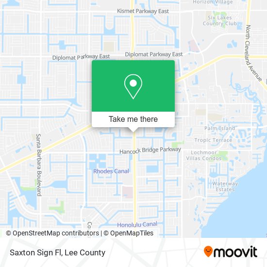 Mapa de Saxton Sign Fl