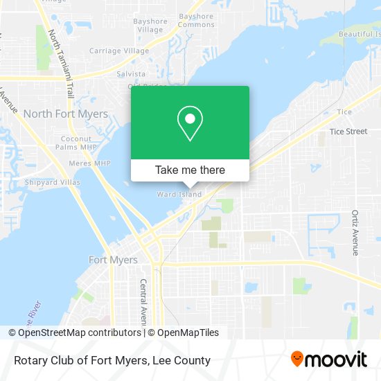 Rotary Club of Fort Myers map