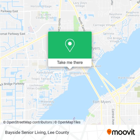Bayside Senior Living map