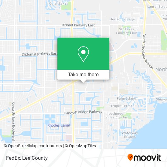 Mapa de FedEx