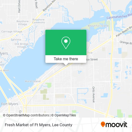 Fresh Market of Ft Myers map