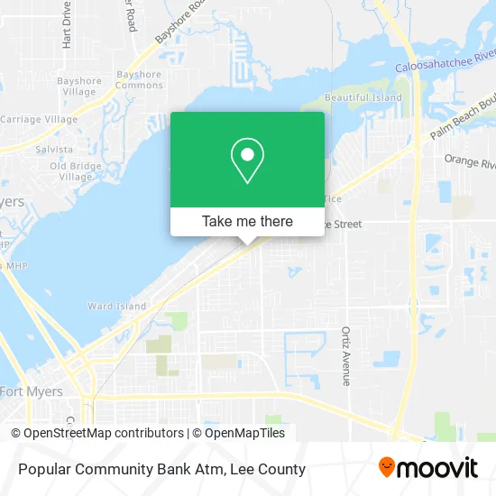 Popular Community Bank Atm map