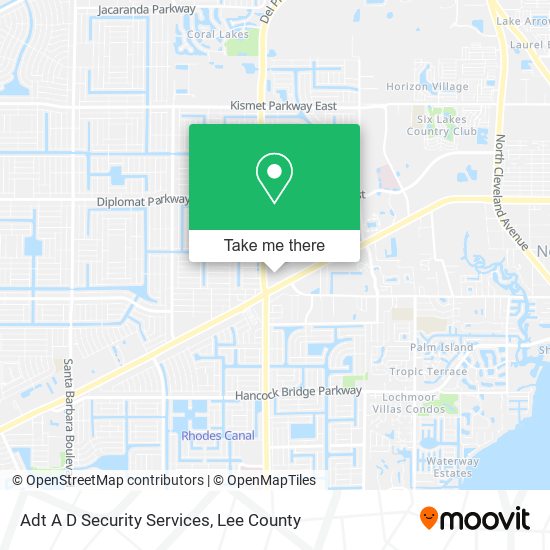 Mapa de Adt A D Security Services