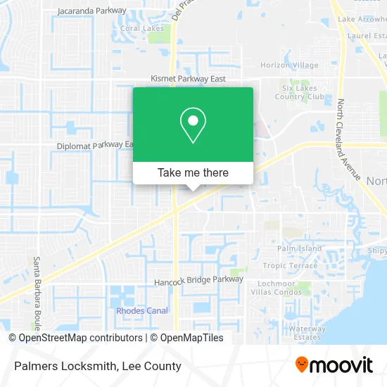 Palmers Locksmith map