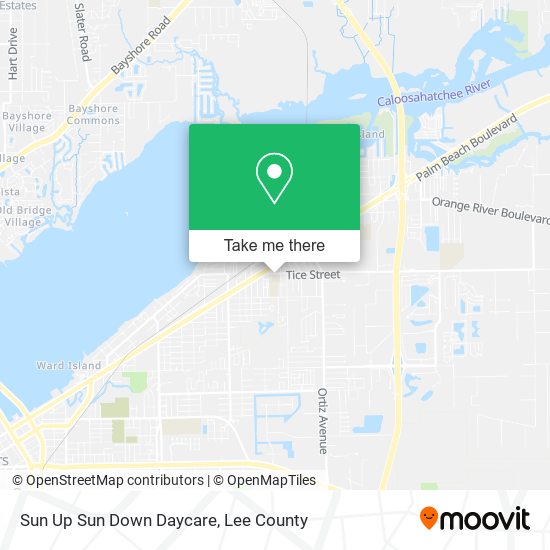 Sun Up Sun Down Daycare map