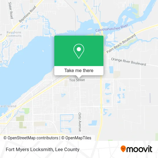 Fort Myers Locksmith map