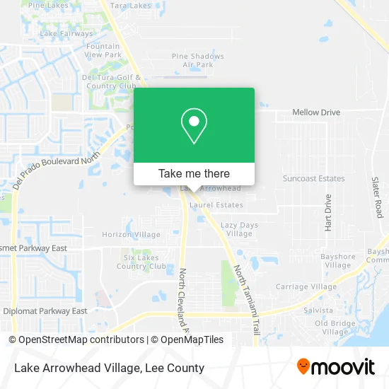 Lake Arrowhead Village map