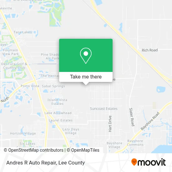 Andres R Auto Repair map