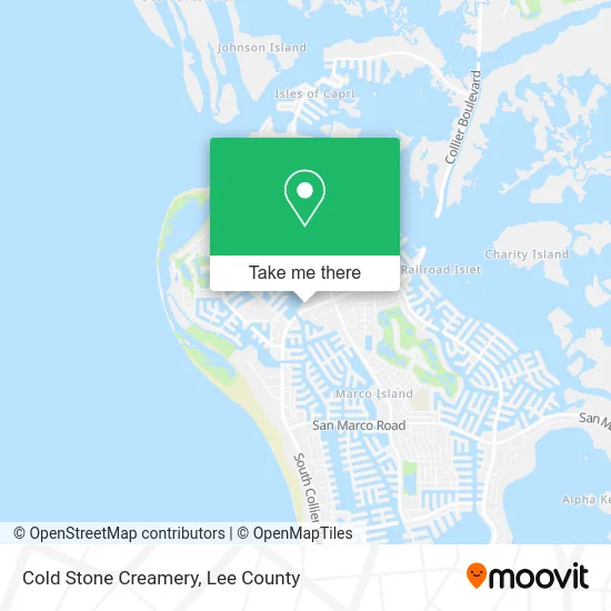 COLD STONE CREAMERY map