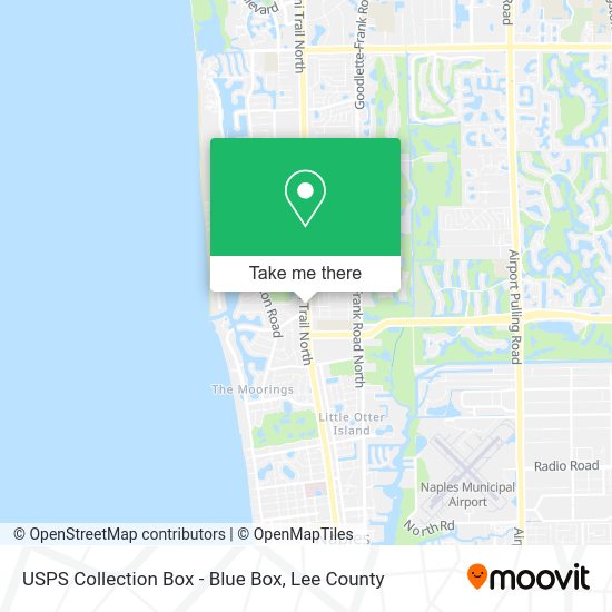 USPS Collection Box - Blue Box map