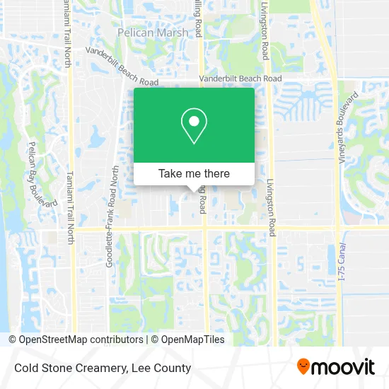 COLD STONE CREAMERY map