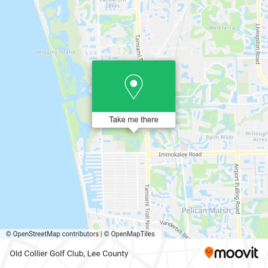 Old Collier Golf Club map