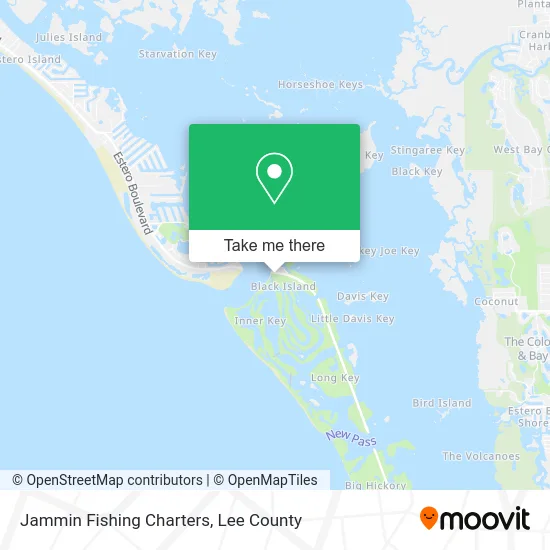 Jammin Fishing Charters map