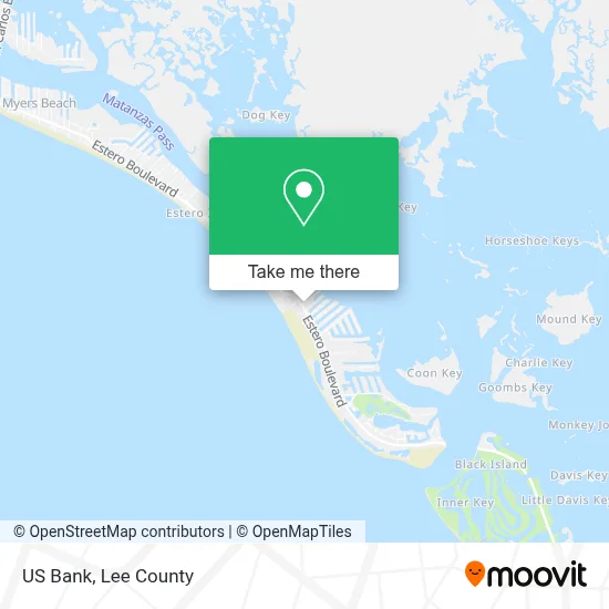 US Bank map