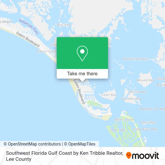 Southwest Florida Gulf Coast by Ken Tribble Realtor map