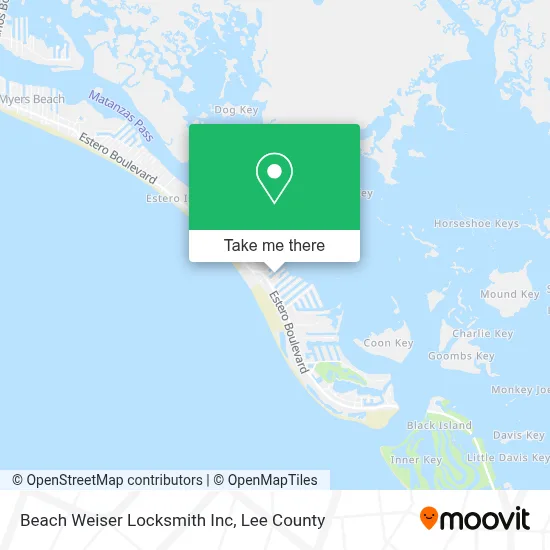 Beach Weiser Locksmith Inc map