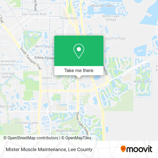 Mister Muscle Maintenance map