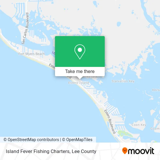 Island Fever Fishing Charters map